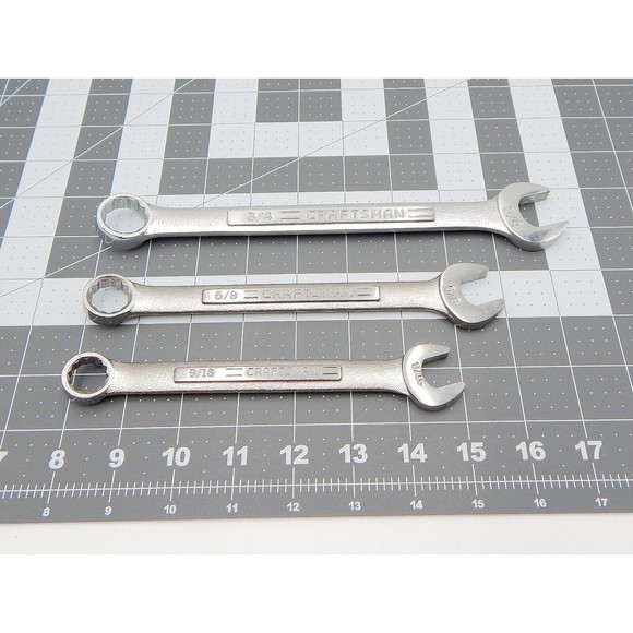 Craftsman Combination Wrenches SAE Set of 3 Forged in USA VV Series - Picture 1 of 7